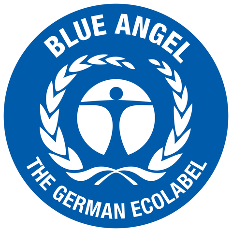 The Blue Angel eco-certification logo.